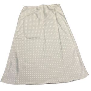 MI AMI WOMENS BLUE AND WHITE POLKA DOT SKIRT SIZE XL